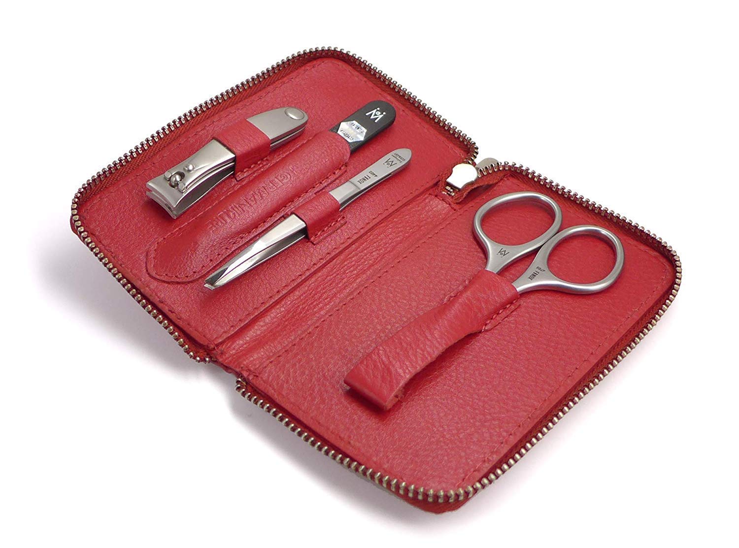 4 Piece Manicure Set: Nail Clipper, Cuticle Scissor, Tweezer, and Glass Nail File image #11