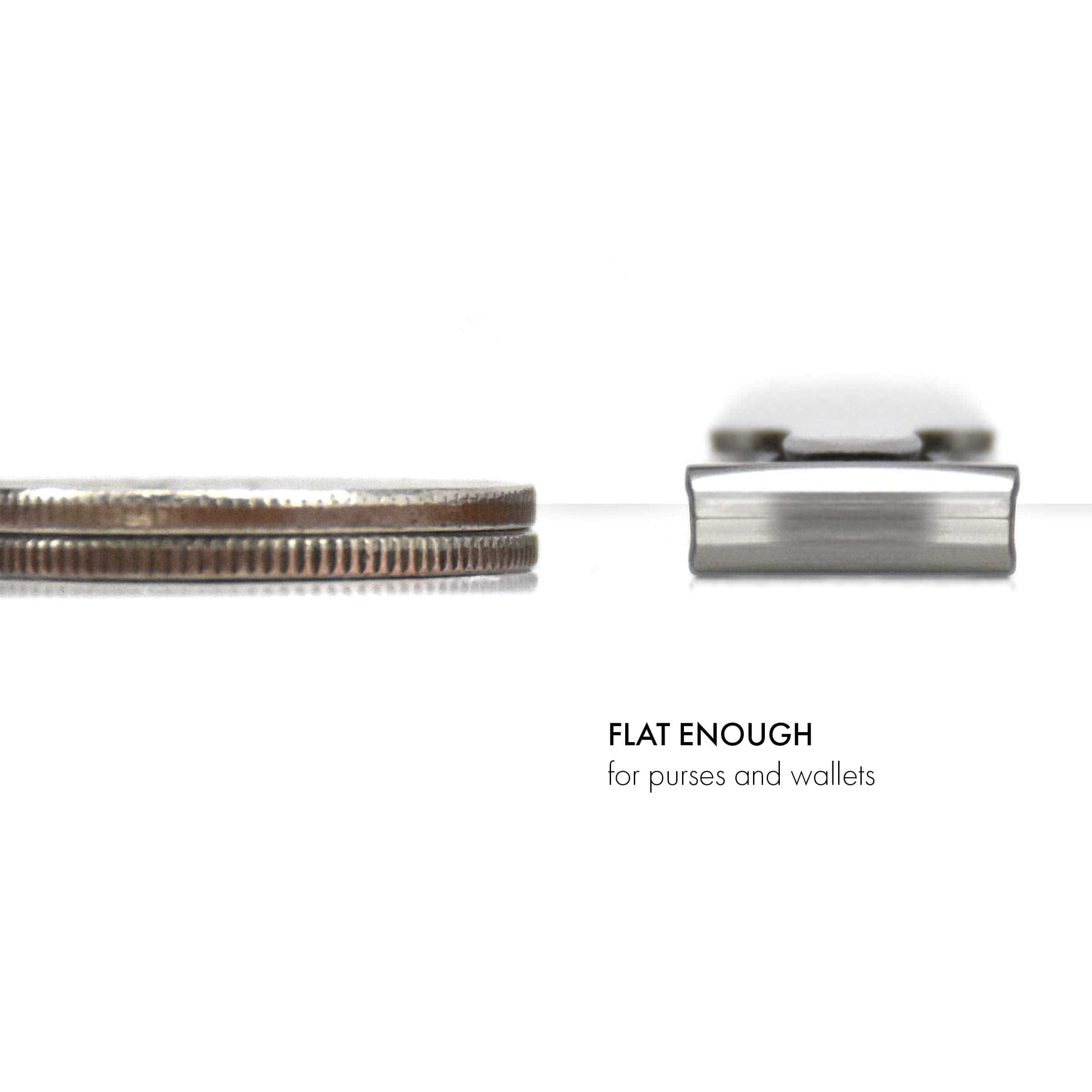 2 Piece Set: Flat Foldable Nail Clipper and Mini Glass Nail File in Leather Case image #5