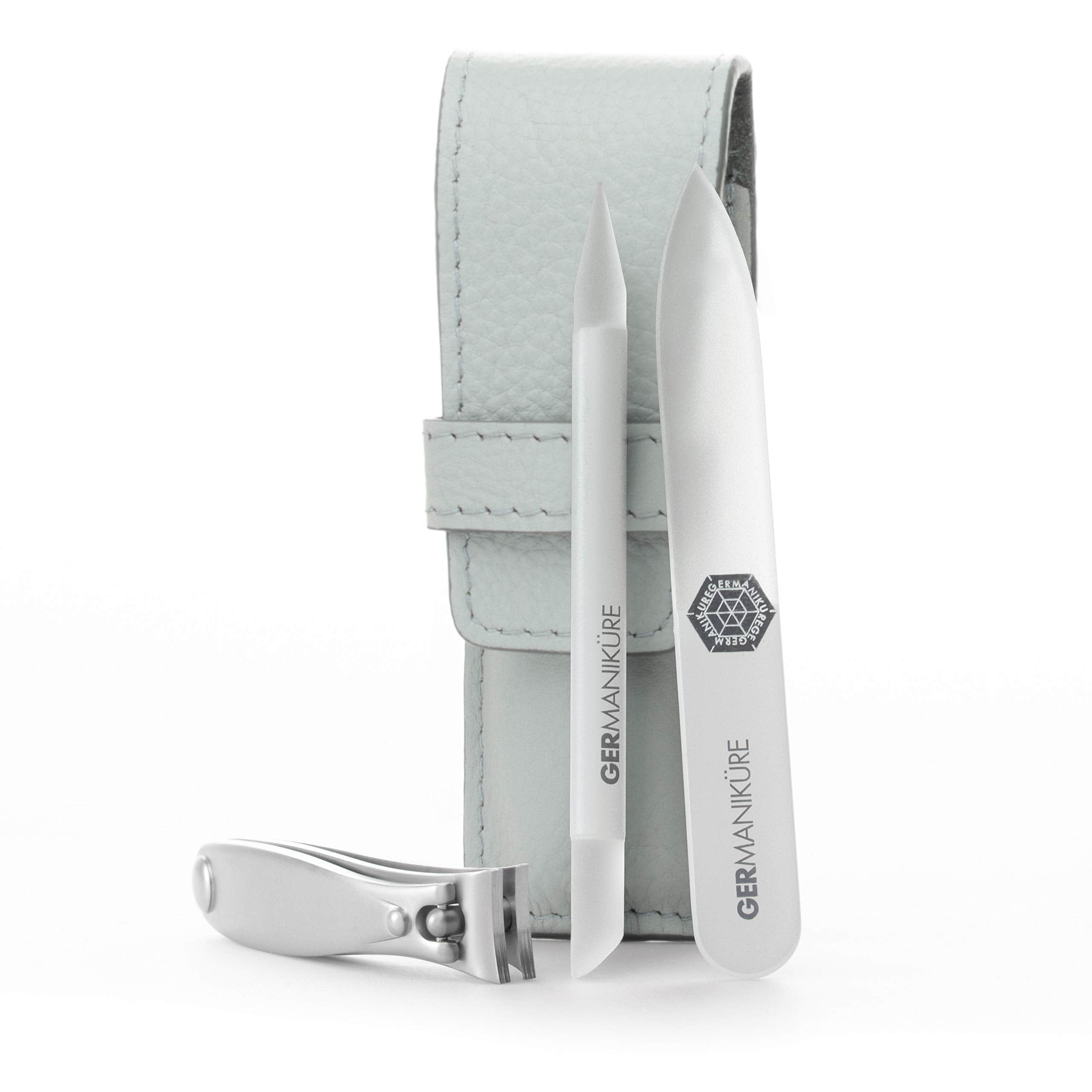 3 Piece Set: Nail Clipper, Travel Glass Nail File, and Cuticle Stick image #7