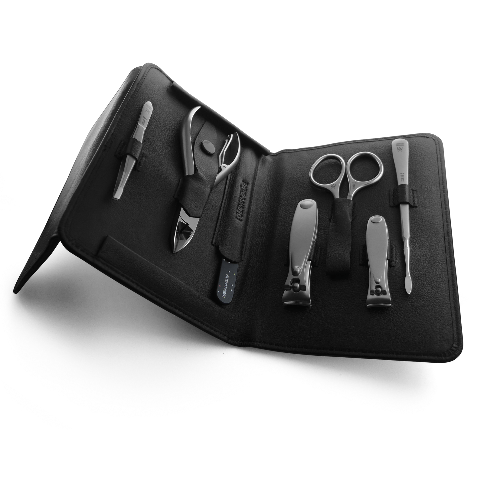 7 Piece Manicure and Pedicure Set in Black Leather Case image #8