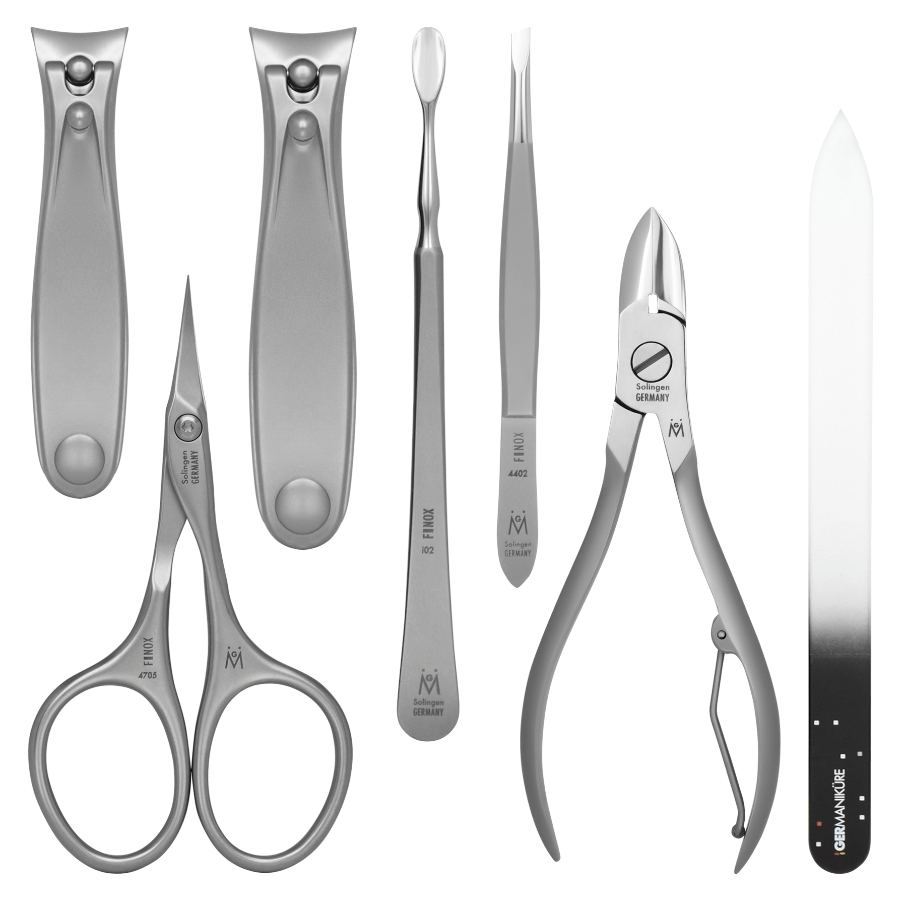 7 Piece Manicure and Pedicure Set in Black Leather Case image #7