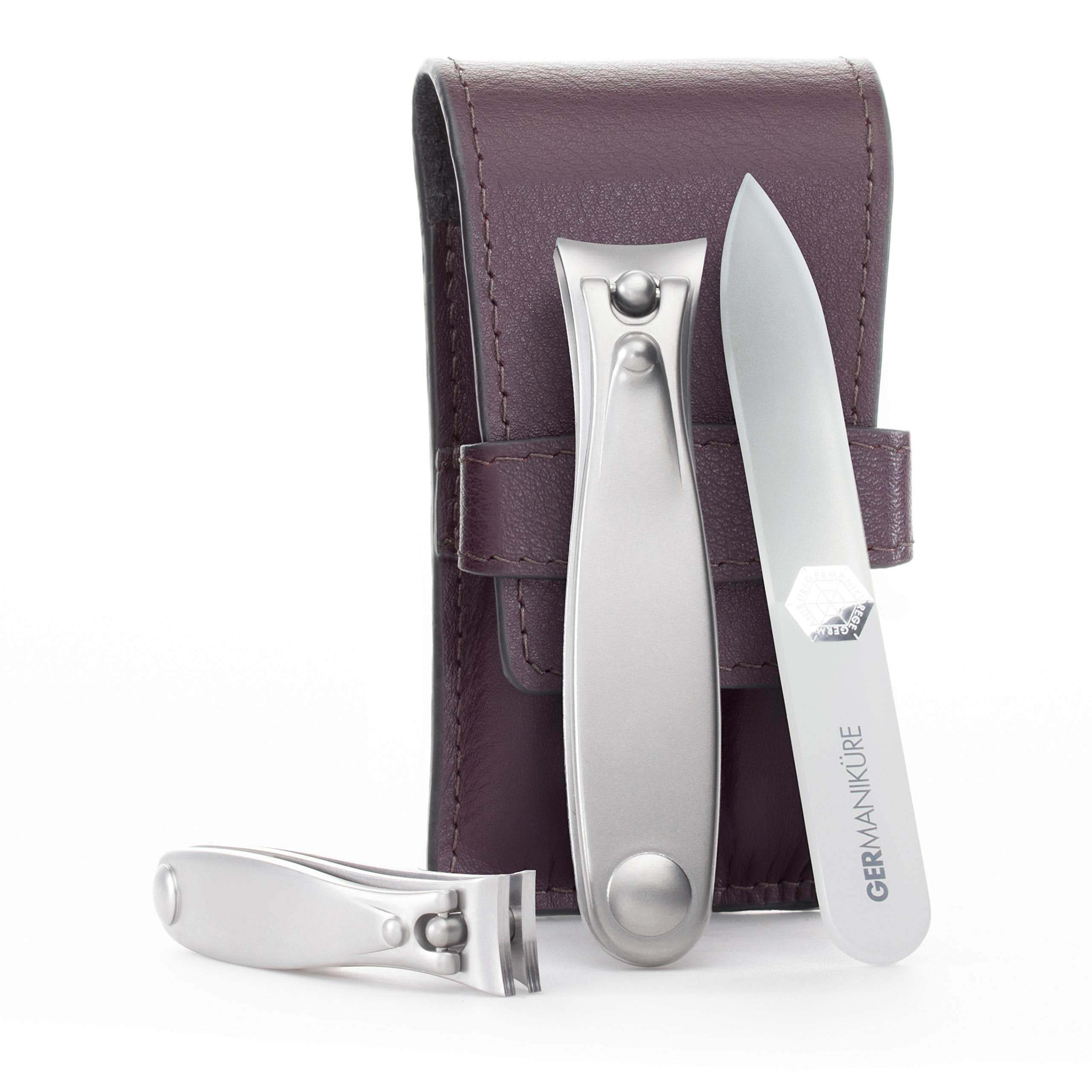 2 Clipper and Travel File Set in Leather Case image #5