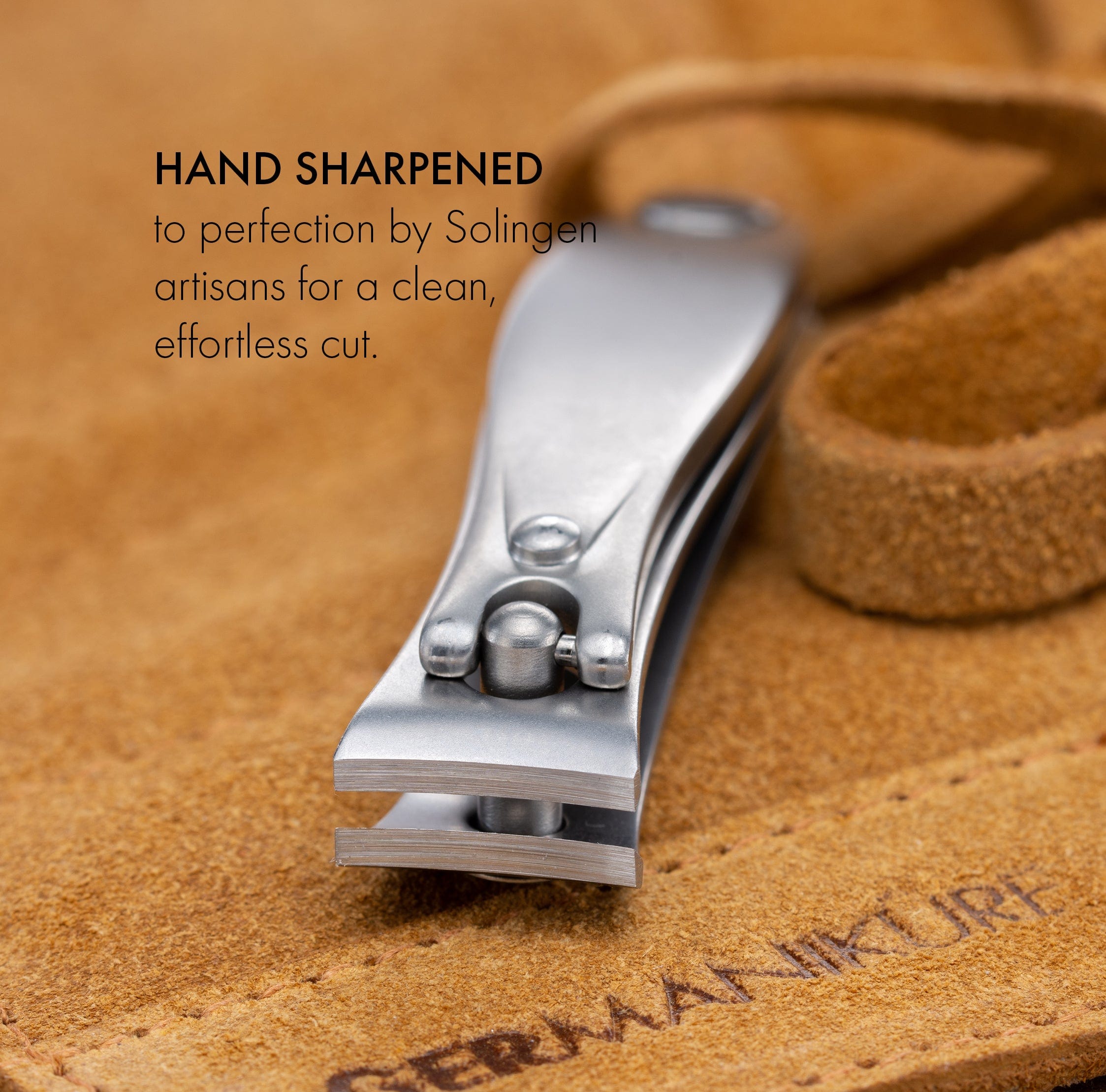 5pc Manicure & Pedicure Set Roll: Fingernail and Toenail Clipper, Slanted Tweezer, Travel Glass Nail File, and Travel Glass Cuticle Stick image #5