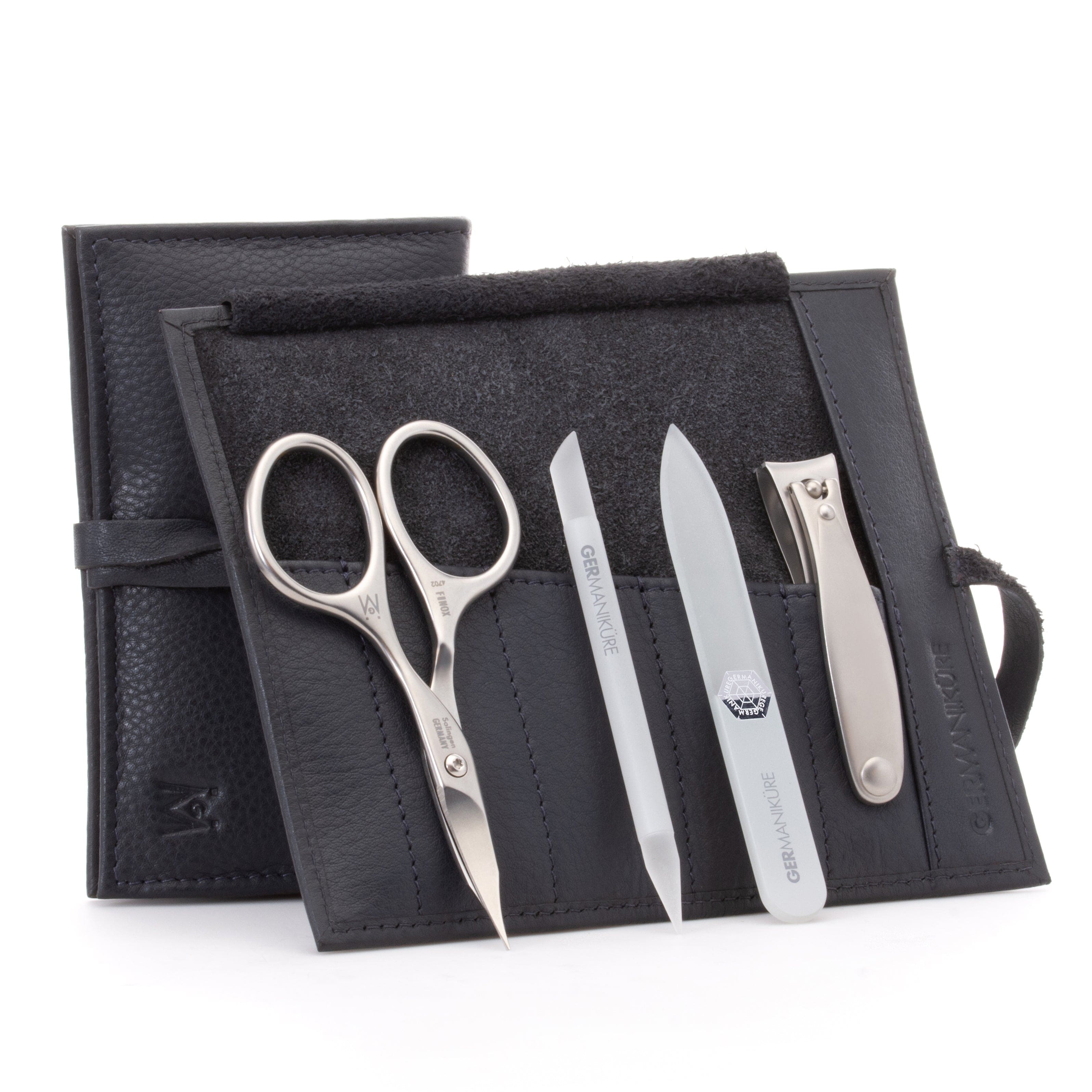 4 Piece Manicure Set: Nail Clipper, Combination Scissor, Glass Stick, and Small Glass Nail File image #18