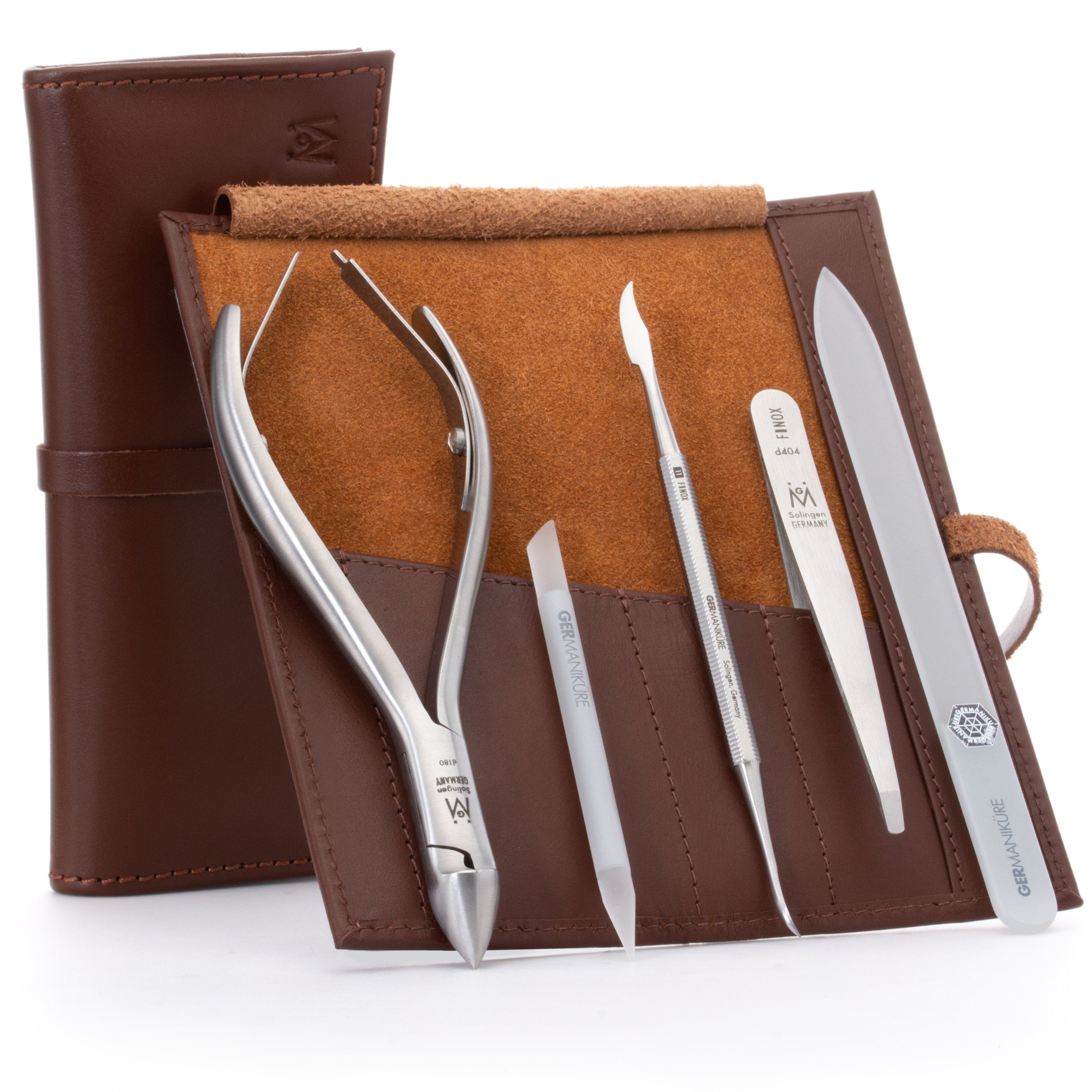 5 Piece Diabetic Manicure Set: Diabetic Safe Nail Nipper, Tweezers, Callous File, Glass Nail File, and Cuticle Stick image #5