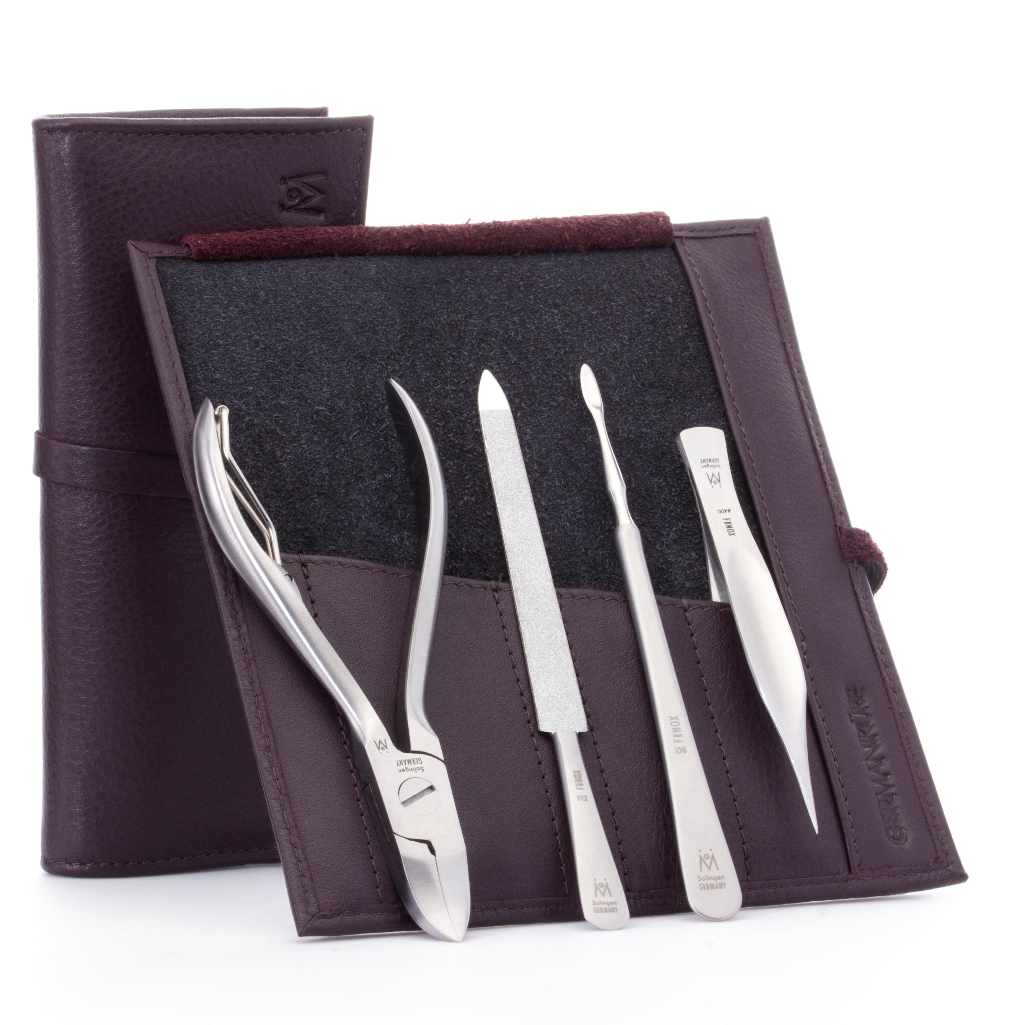 4 Piece Pedicure Set: Nail Nipper, Pointed Splinter Tweezer, Sapphire File, and Nail Cleaner image #10