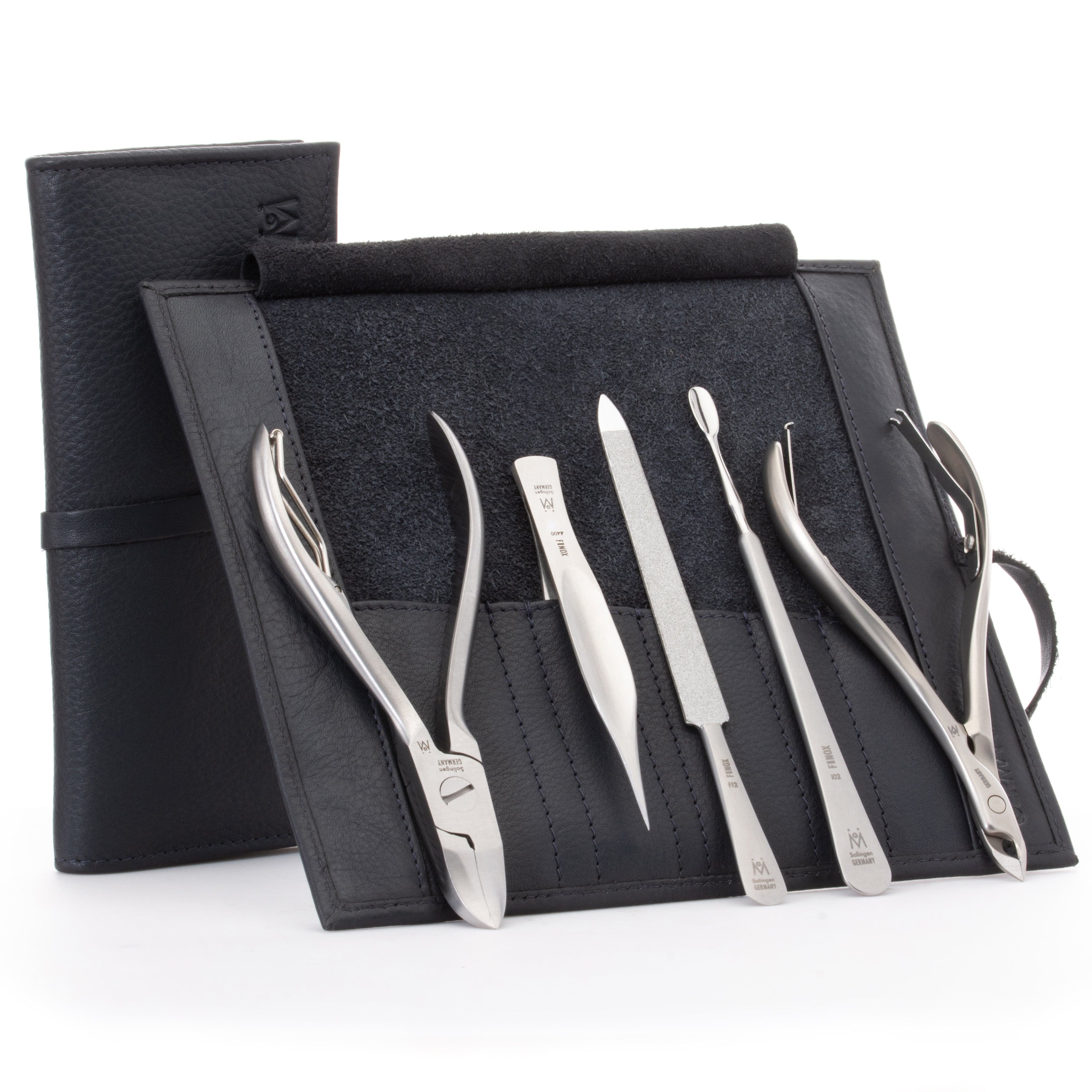 5 Piece Manicure Set: 5 Piece Manicure Set: Nail Nipper, Tweezer, Sapphire File, Cuticle Pusher and Nipper image #2