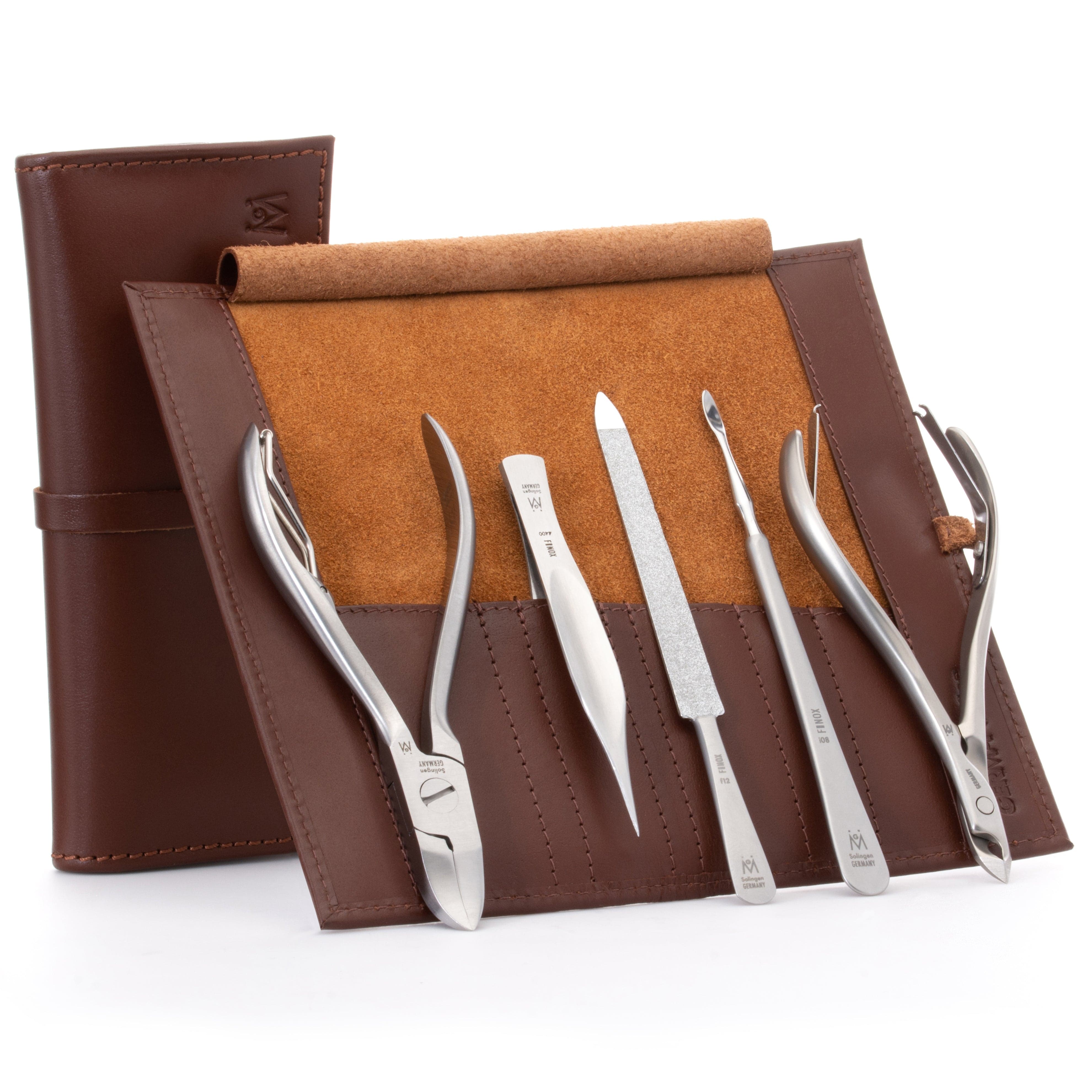 5 Piece Manicure Set: 5 Piece Manicure Set: Nail Nipper, Tweezer, Sapphire File, Cuticle Pusher and Nipper image #7