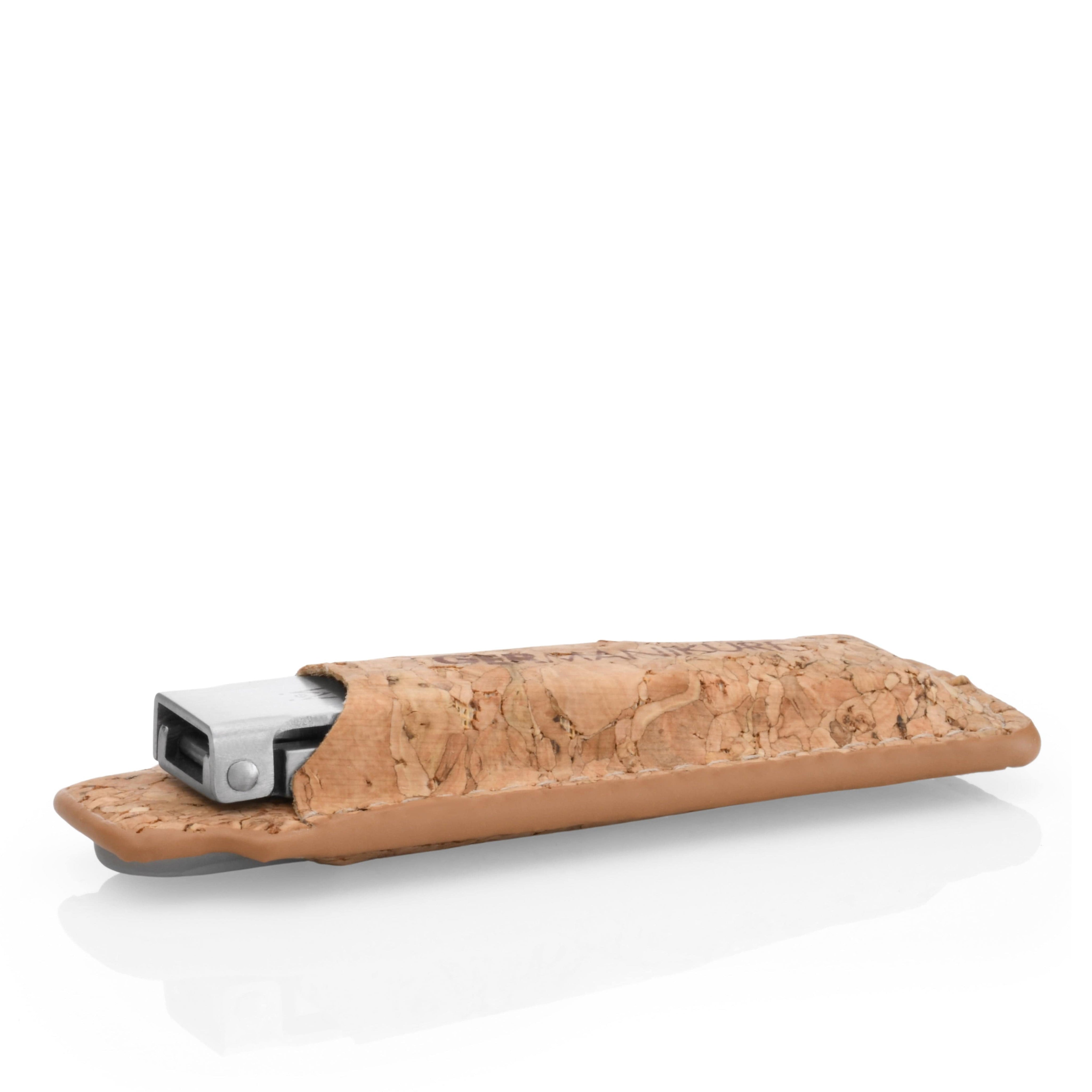 2 Piece Set: Flat Foldable Nail Clipper and Mini Glass Nail File in Leather Case image #14