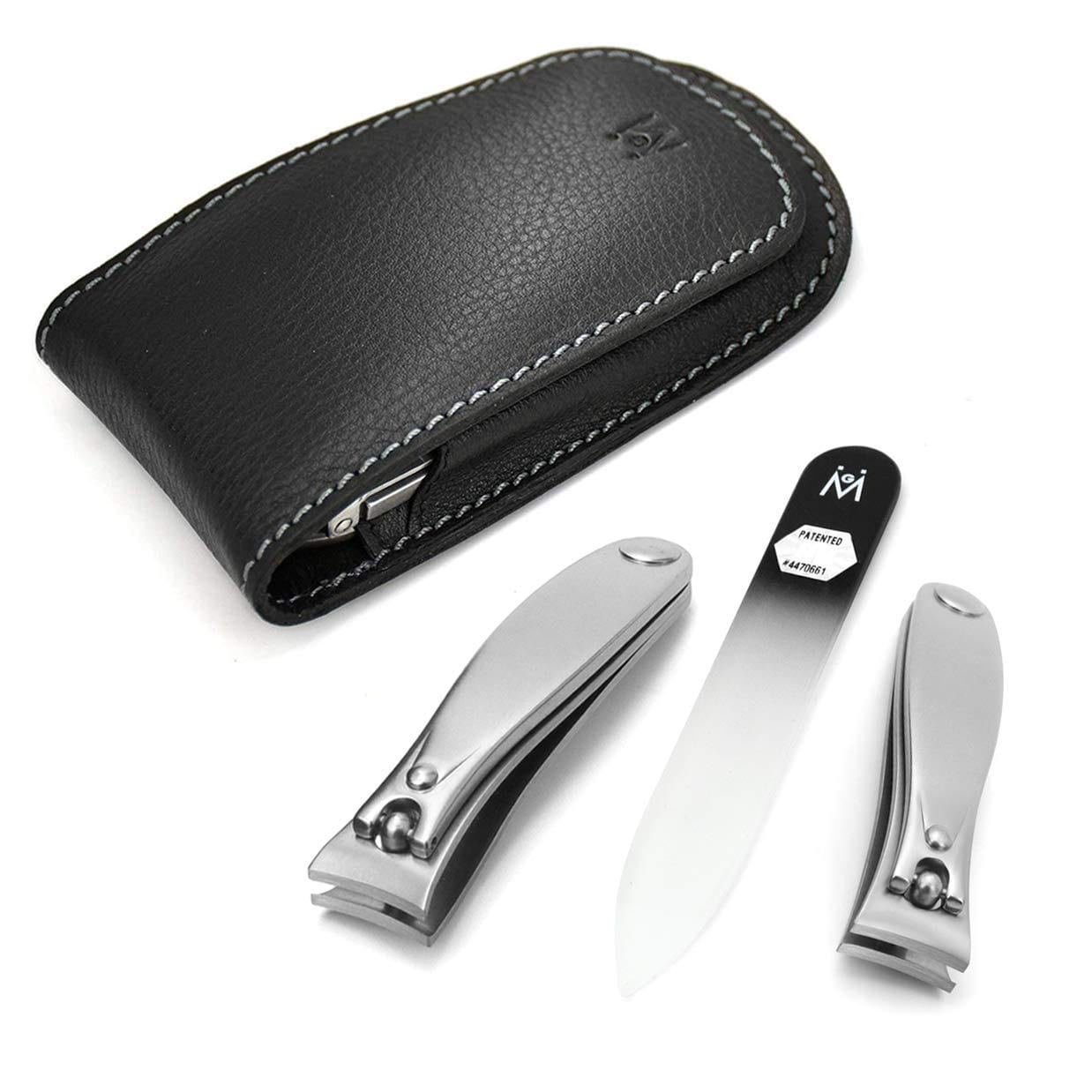 3pc Manicure & Pedicure Set in Leather Case image #1