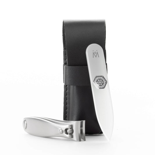 2 Piece Set: Fingernail Clipper and Mini Glass Nail File image #1