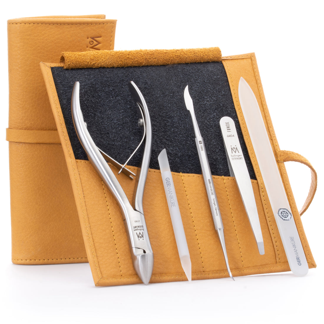 5 Piece Diabetic Manicure Set: Diabetic Safe Nail Nipper, Tweezers, Callous File, Glass Nail File, and Cuticle Stick