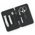 6 Piece Manicure Set in Zipper Case: 2 Clipper, Cuticle Scissors, Glass File, Cuticle Stick, and Tweezer image #2
