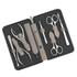 9 Piece Manicure Set in Zipper Case: 2 Scissor, 2 Nipper, Nail Cleaner, Cuticle Pusher, Glass File, Cuticle Stick, and Tweezer image #1