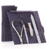 4pc Manicure Set Roll: Fingernail Clipper, Cuticle Nipper, Glass Nail File, and Glass Stick image #10