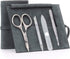 4pc Manicure Set Roll: Combination Scissors, Slanted Tweezer, Small Glass File, and Glass Stick image #7